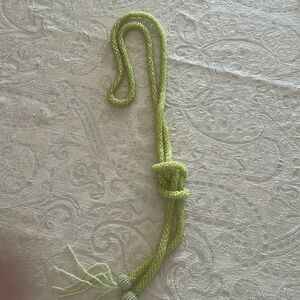 Beaded light green necklace or belt